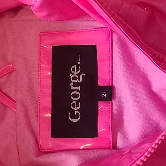 2 for $35 - George Girls 2T Pink Unicorn Raincoat - Picture 5 of 6